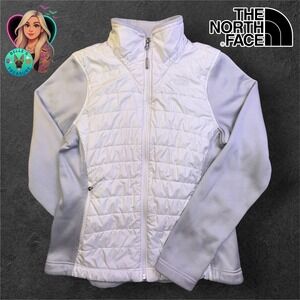 The North Face Mashup Jacket Womens Large Thermoball Hybrid Primaloft Gray White